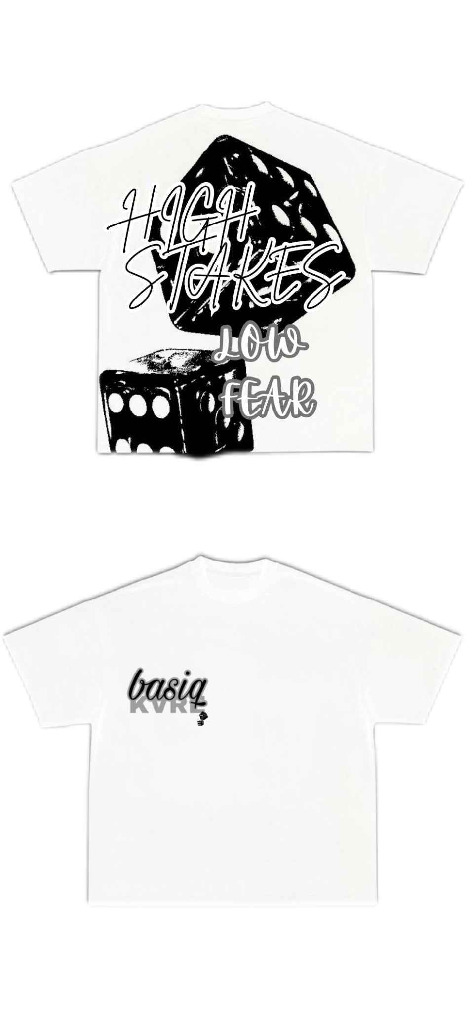 White 001 tee/White Origin T Shirt