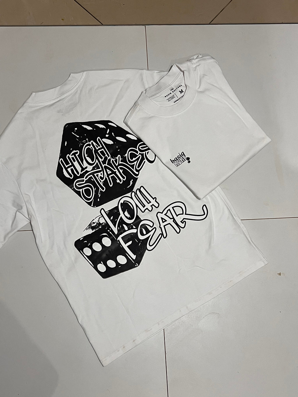 White 001 tee/White Origin T Shirt