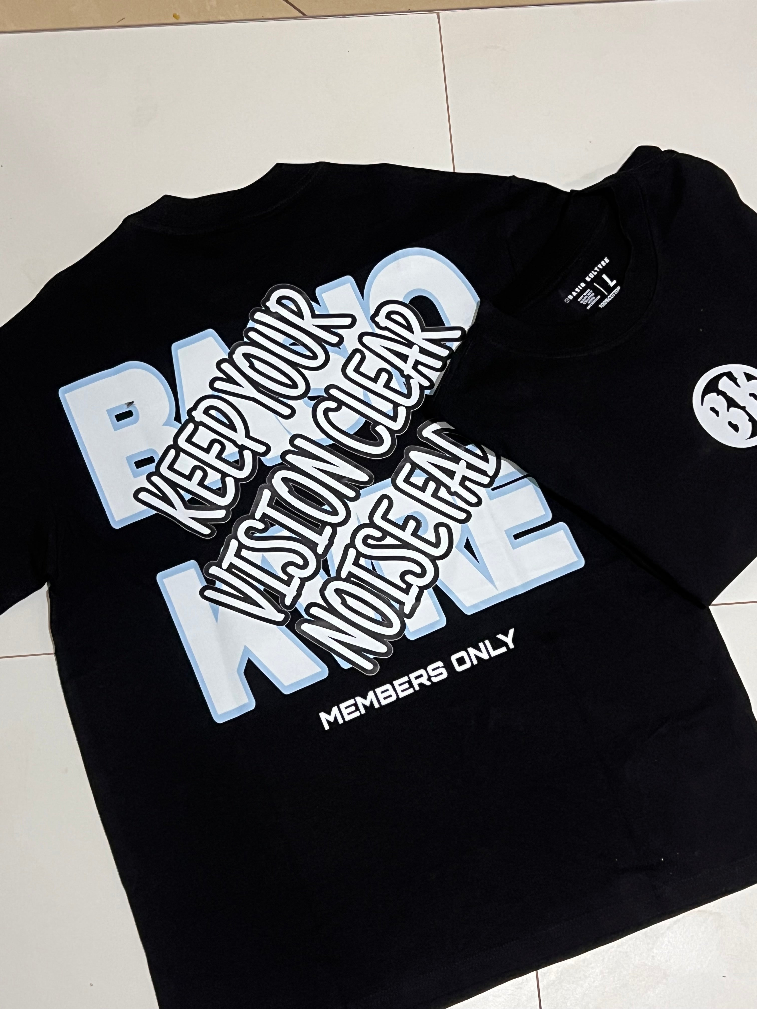 Black 001 Tee/Black Origin Tee