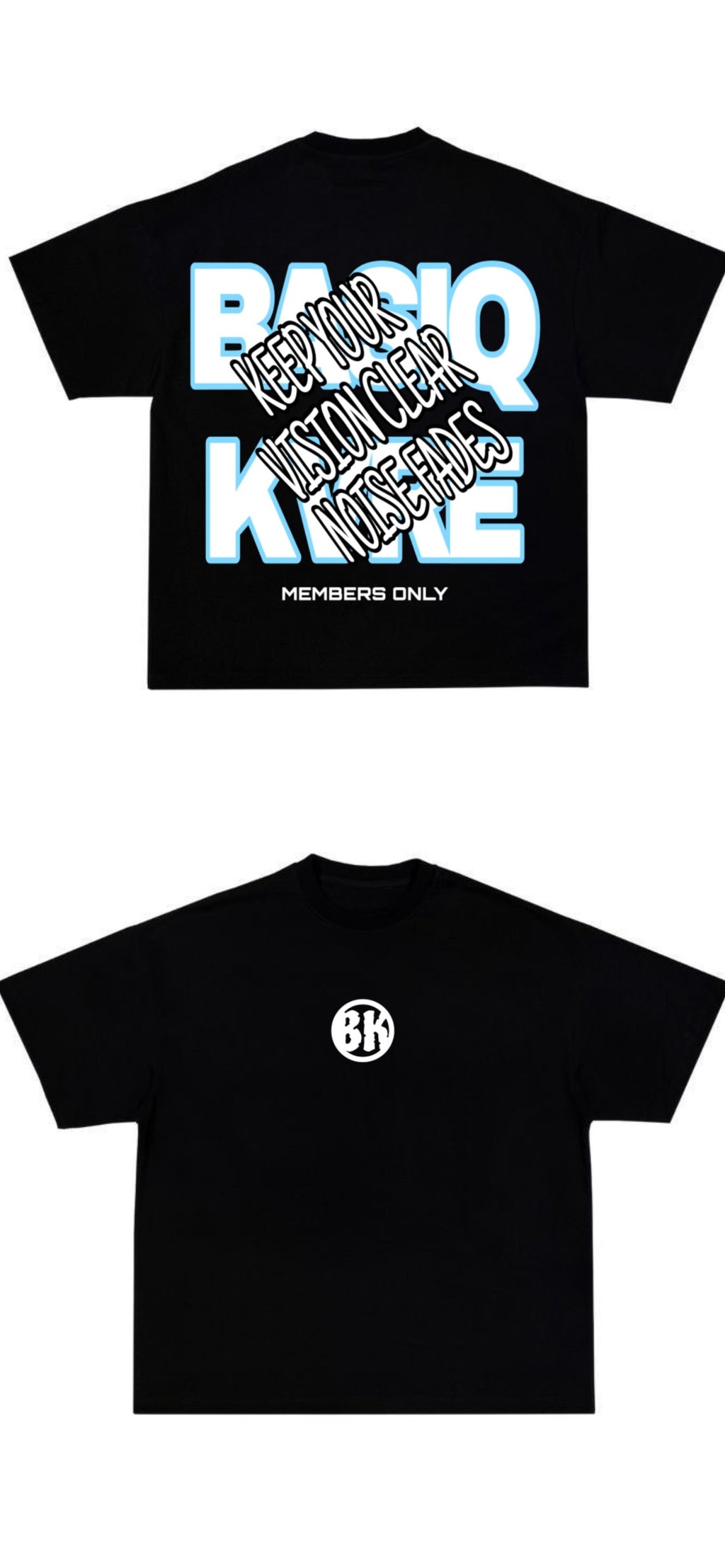 Black 001 Tee/Black Origin Tee