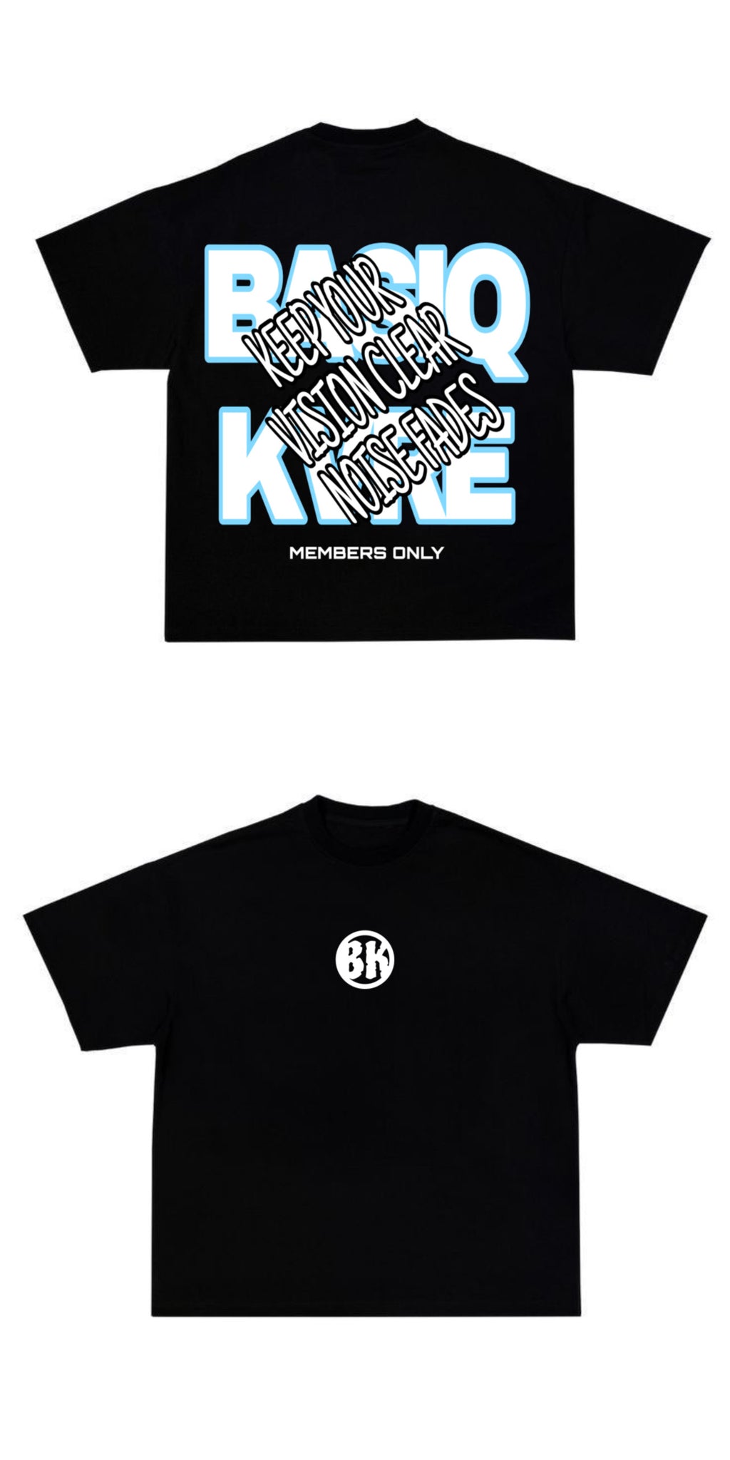 Black 001 Tee/Black Origin Tee