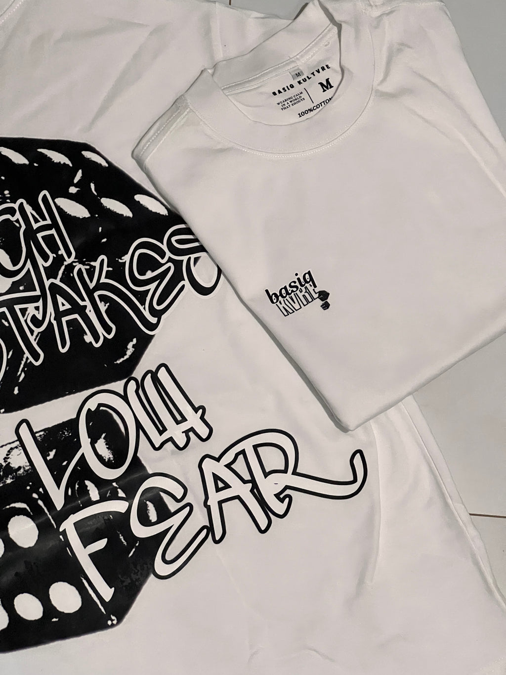 White 001 tee/White Origin T Shirt