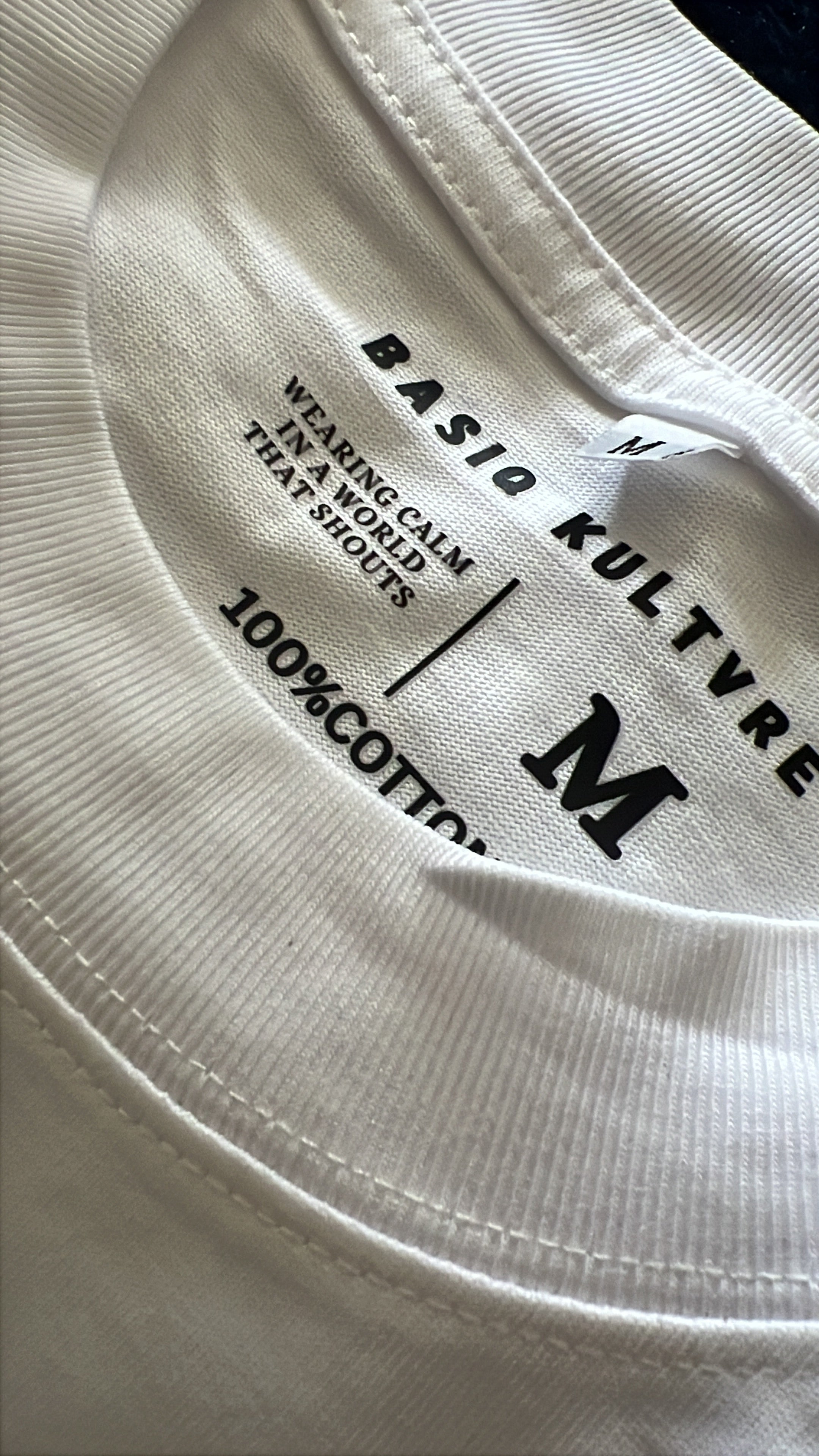 White 001 tee/White Origin T Shirt